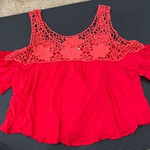 Small boutique cold shoulder top